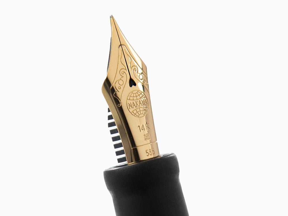 Nakaya Neo-Standard Fountain Pen, Black Hairline, Ebonite