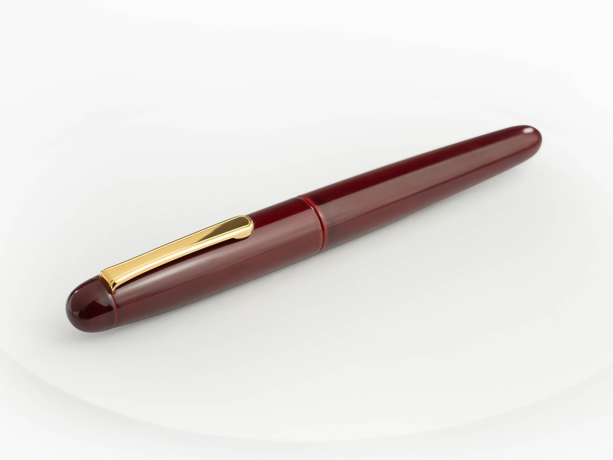 Nakaya Writer Fountain Pen Portable, Aka Tamenuri, Urushi, Metal