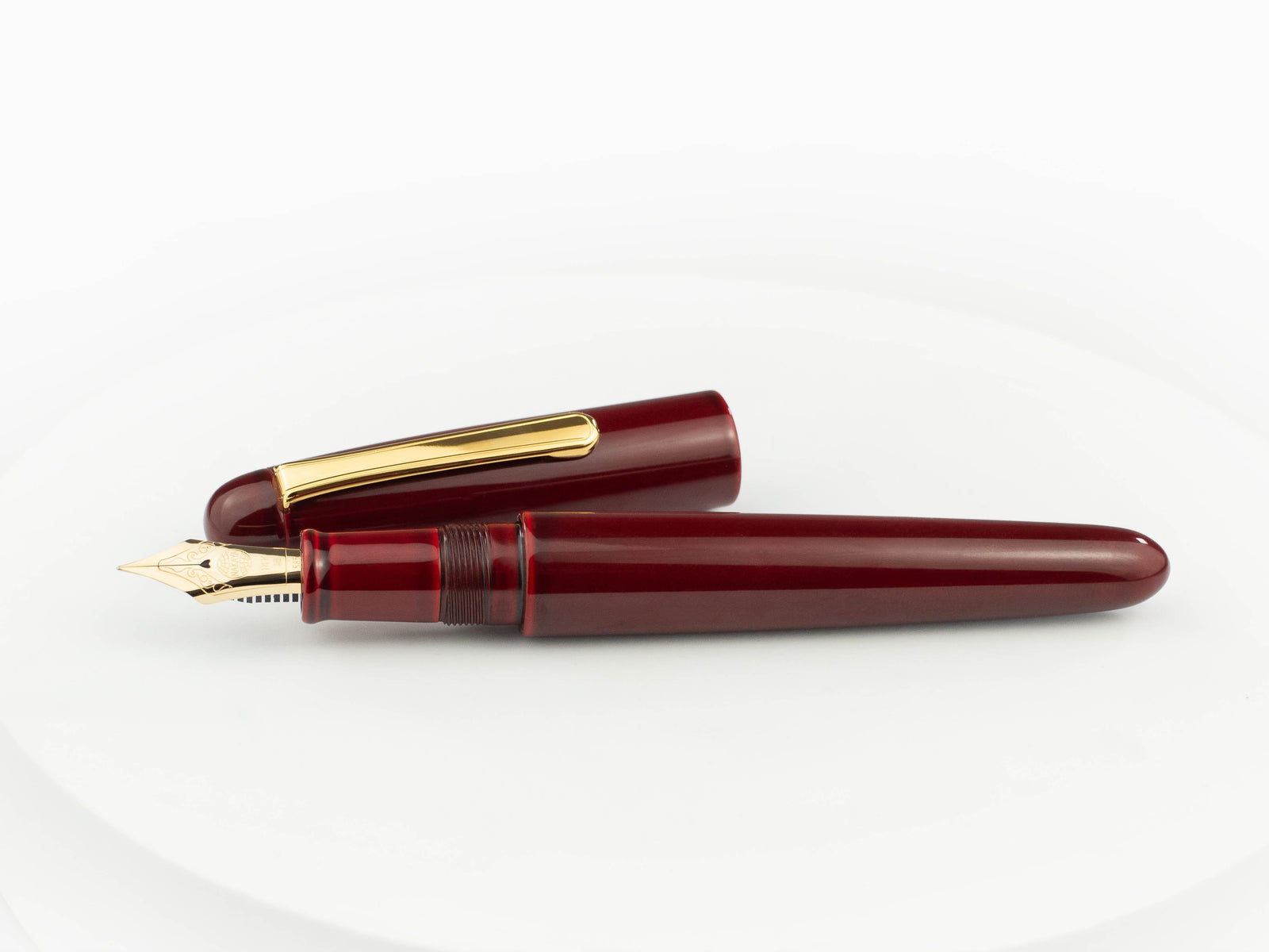Nakaya Writer Fountain Pen Portable, Aka Tamenuri, Urushi, Metal