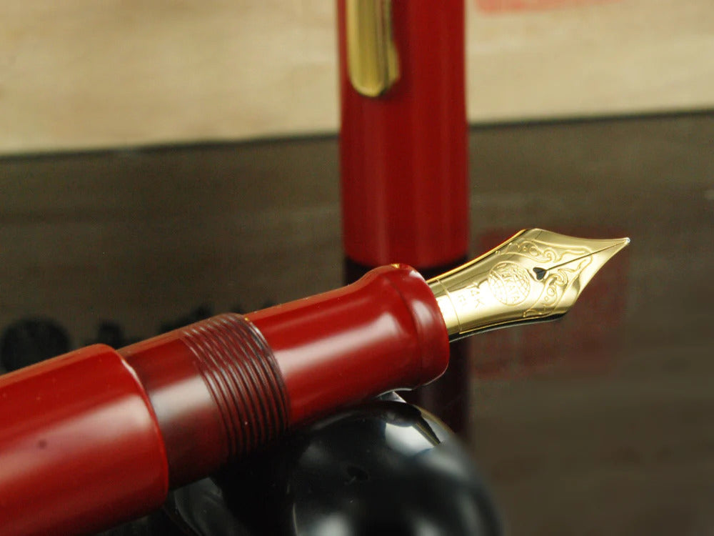 Nakaya Writer Portable Fountain Pen Shu-nurippanashi, Urushi lacquer