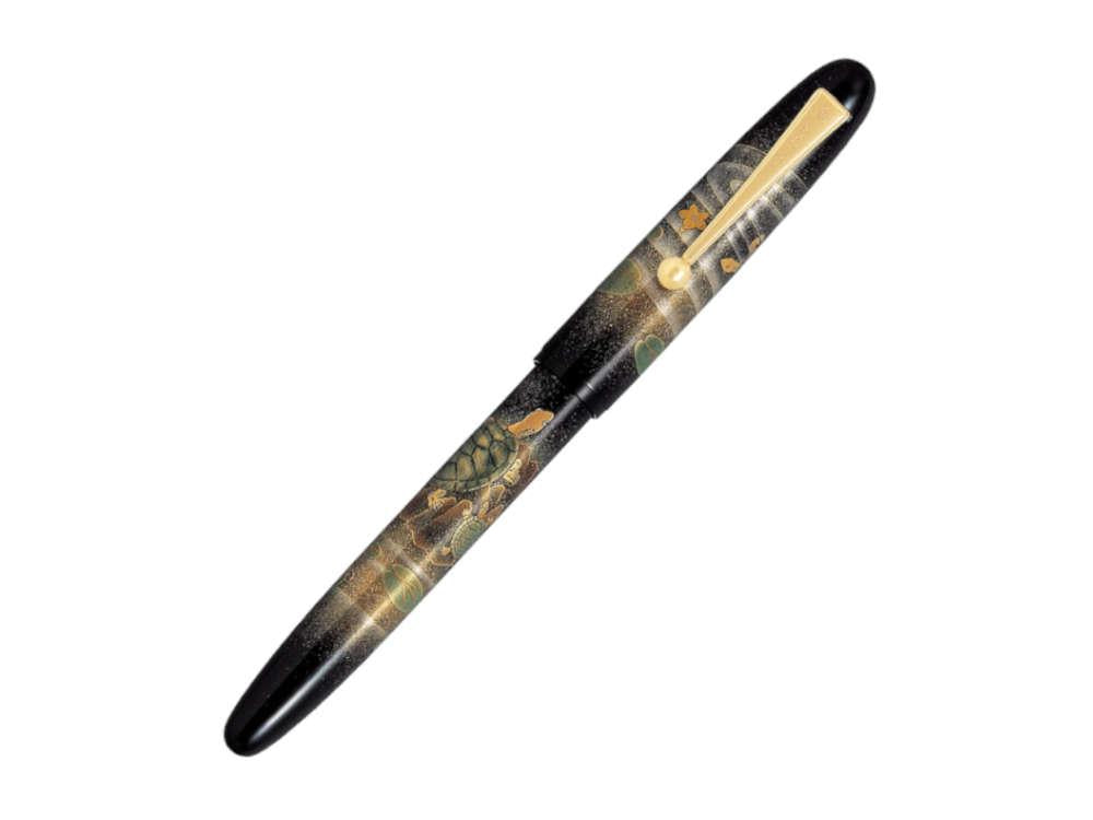 Namiki Yukari Turtle Rollerball pen, Lacquer, Gold trim, BLKY30M-7-KM