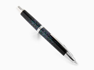Namiki Capless Raden Fountain Pen, Lacquer, Chrome, Black, FC-4500-RSR