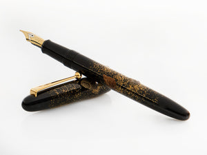 Namiki Yukari Rock Garden Fountain Pen, Maki-e, Gold trim, FN-10M-SE