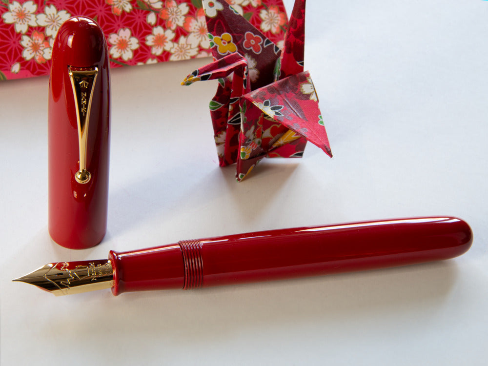 Namiki Emperor Urushi Lacquer Vermilion No.50 Fountain Pen, FNF-148S-R