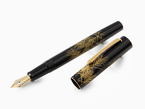 Namiki Chinkin Silver Grass (Susuki) Fountain Pen, Maki-e, FNVC-10M-SU