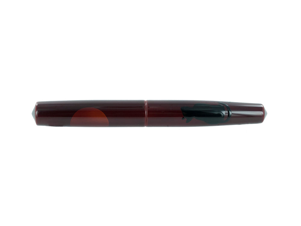 Nakaya Cigar Fountain Pen Piccolo, A enjoying the moon cat, Ebonite