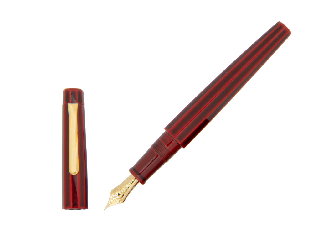 Nakaya Writer Decapod ST Fountain Pen, Aka Tamenuri