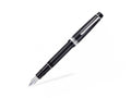 Pilot Justus 95 Fountain Pen, Resin, Rhodium trim, Black, FJ-3MRR-NB-NT