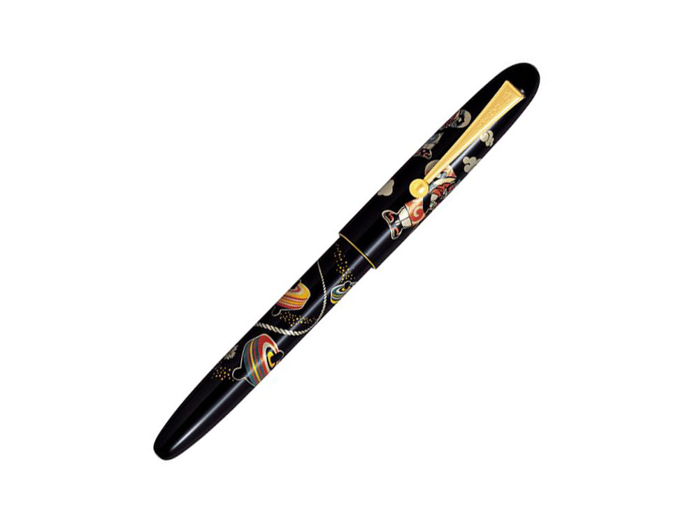 Namiki Nippon Art Toy-Koma Fountain Pen, Maki-e, Gold trim, FN-5M-KOM