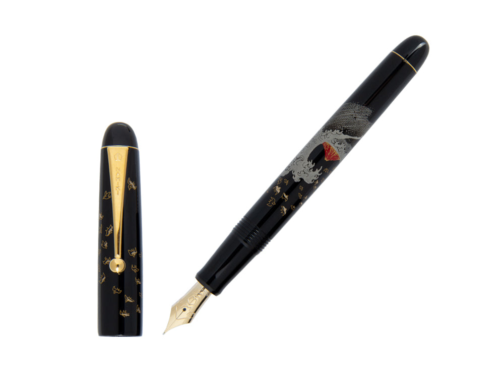 Namiki Nippon Art Mount Fuji and Wave Fountain Pen, FK-35SMFN