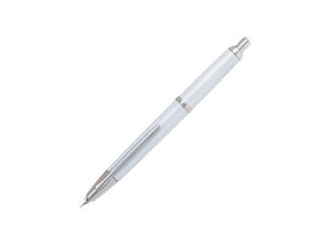 Pilot Capless Decimo Fountain Pen, Chrome, White, FK-1500D-RH-WHITE