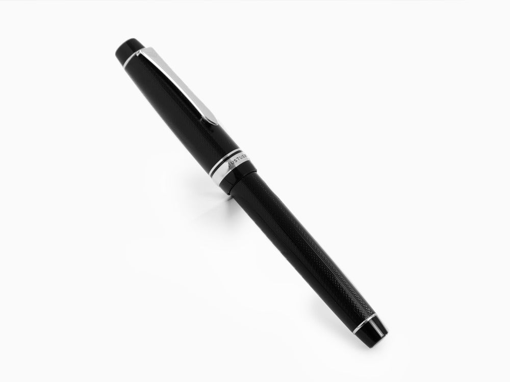 Pilot Justus 95 Fountain Pen, Resin, Rhodium trim, Black, FJ-3MRR-NB-NT