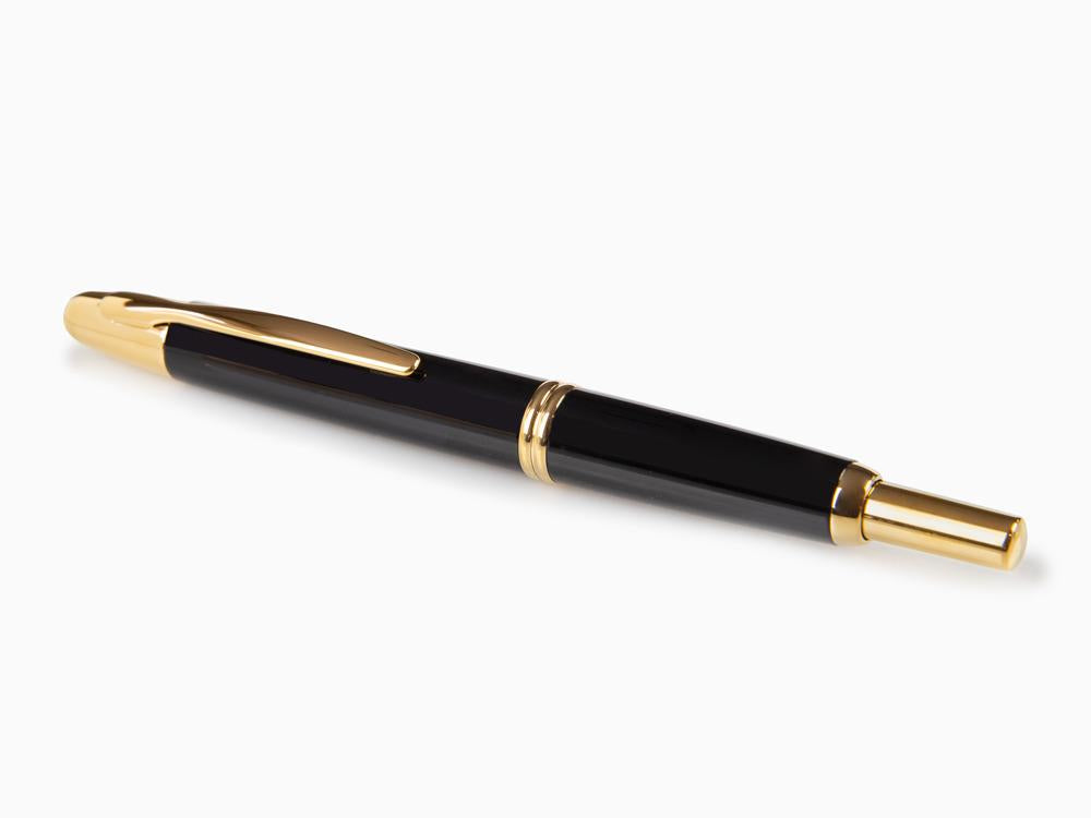 Pilot Capless Fountain Pen, Black, Gold, FK-1500-AU-BLACK