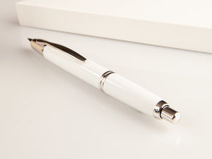 Pilot Capless Retractable Fountain Pen White, Chrome