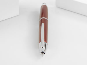 Pilot Capless Decimo Fountain Pen, Lacquer, Chrome, Red, FK-1500D-RH-RED
