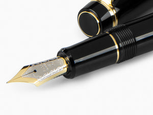 Pilot Custom 845 Fountain Pen, Ebonite, Gold trim, Black, NC845N
