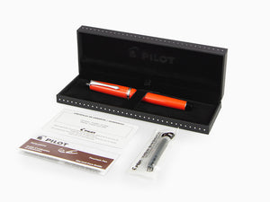 Pilot Custom Heritage 91 Fountain Pen, Resin, Chrome, Orange, NH91R
