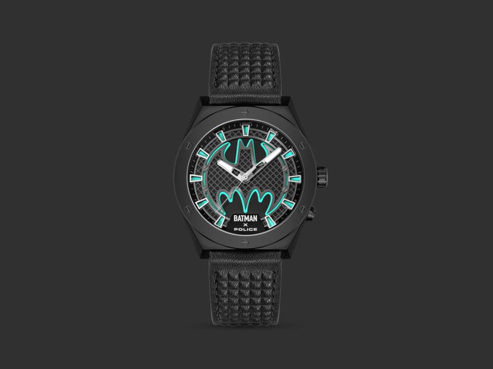 Police Ultimate Batman Quartz Watch, 44 mm, Black, PEWGA0090101-SET