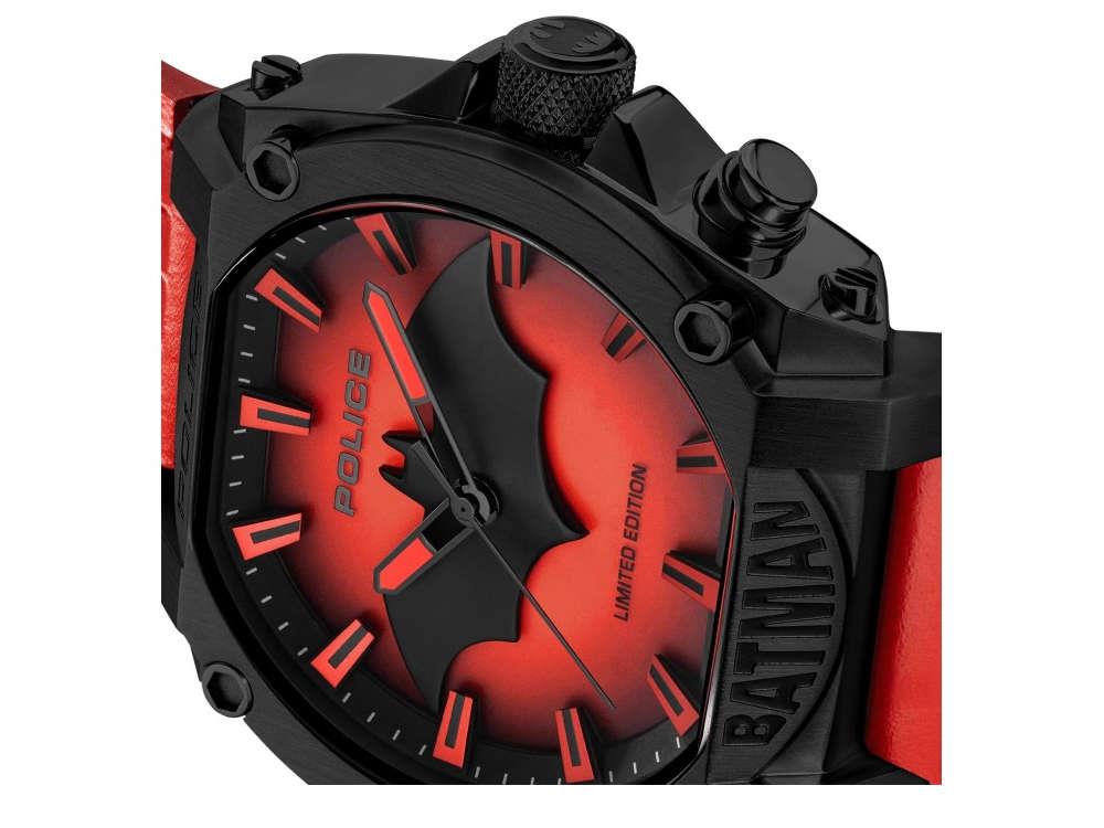 Police Forever Batman Quartz Watch, Red, Limited Edition, PEWGD0022604