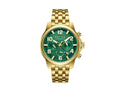 Police Belem Quartz Watch, PVD Gold, 43 mm, Green, PEWGI0000304