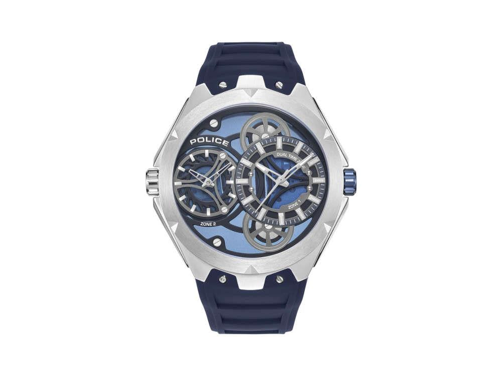 Police Scepter Quartz Watch, 46 mm, Blue, PEWGM0081703