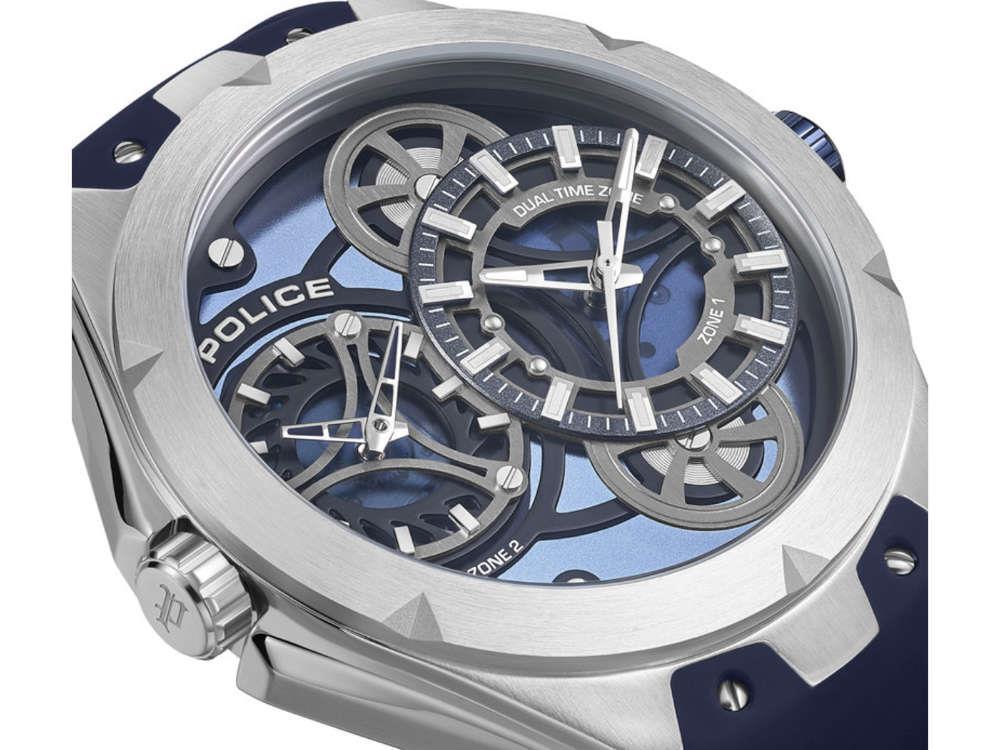 Police Scepter Quartz Watch, 46 mm, Blue, PEWGM0081703