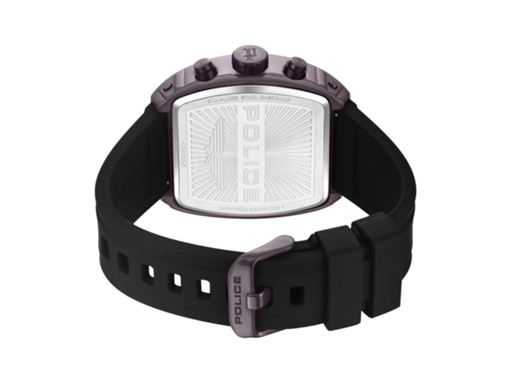 Police Connector Quartz Watch, 46 mm, Brown, PEWGO0000703