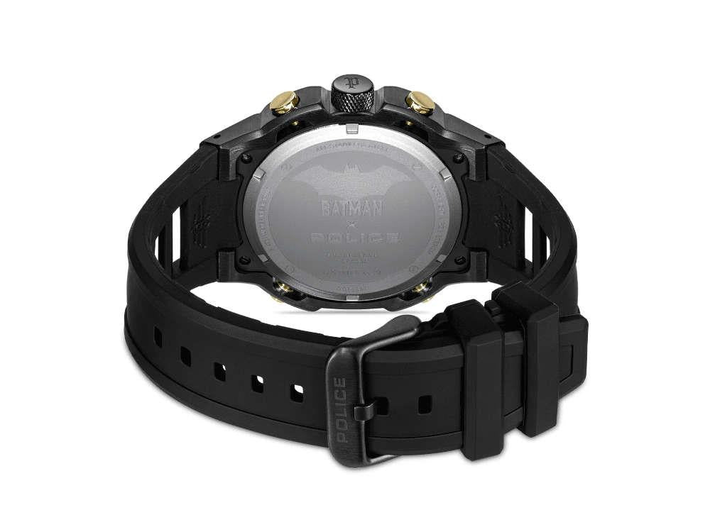 Police Crusader Quartz Watch & Batarang Bracelet Set Limited Ed, PEWGQ0089902