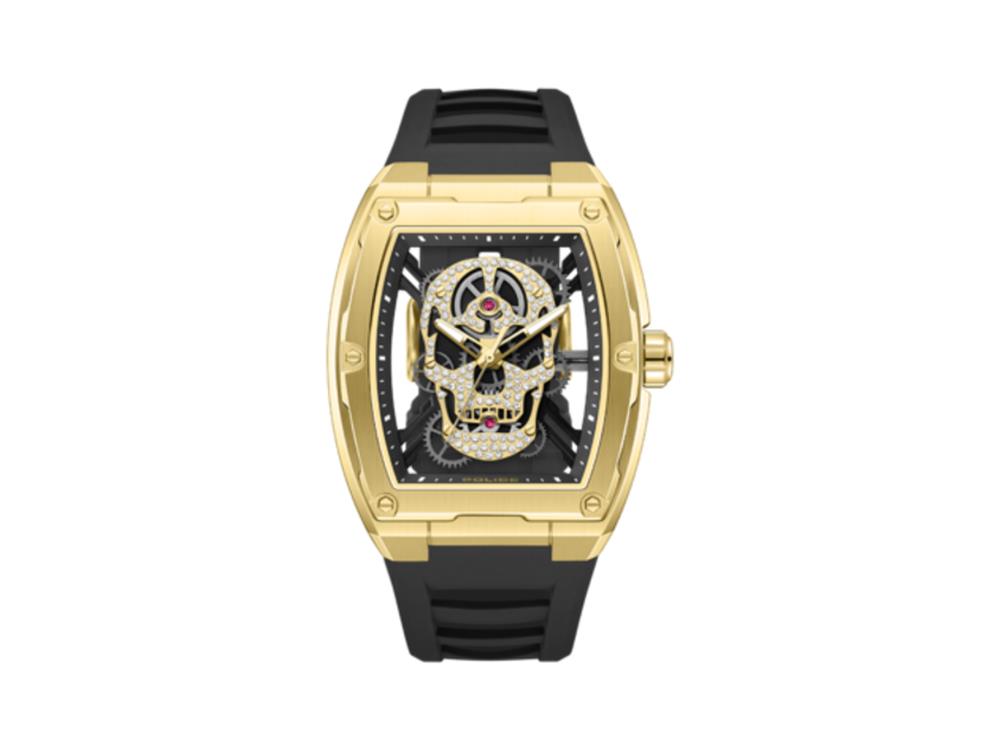 Police Cranium Quartz Watch, 42 mm, Black, PEWJM0081303