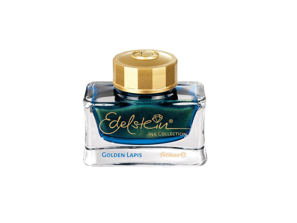 Pelikan Ink Bottle Edelstein Ink Of The Year 2024 – Golden Lapis, Blue, 302234