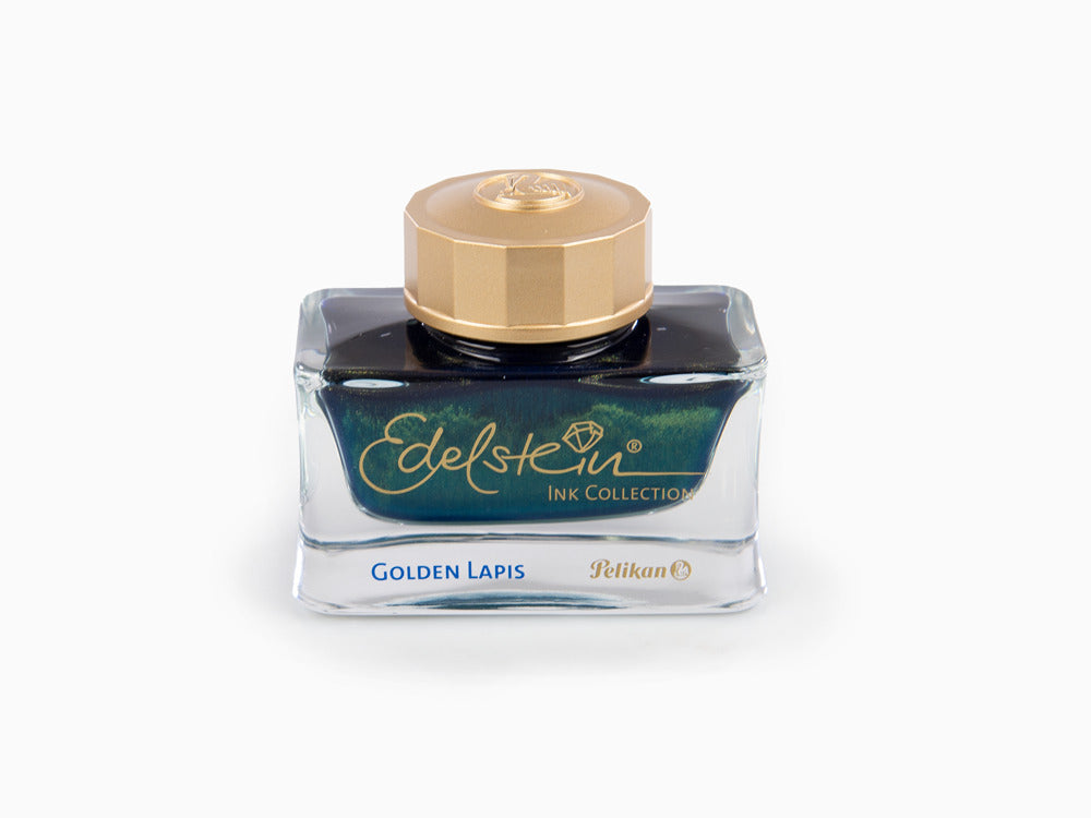 Pelikan Ink Bottle Edelstein Ink Of The Year 2024 – Golden Lapis, Blue, 302234