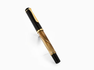 Pelikan M200 Brown Marbled Fountain Pen, Gold trim, 808897