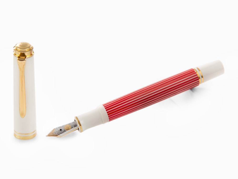 Pelikan Souverän M600 Red-White Fountain Pen, Special Edition, 823111