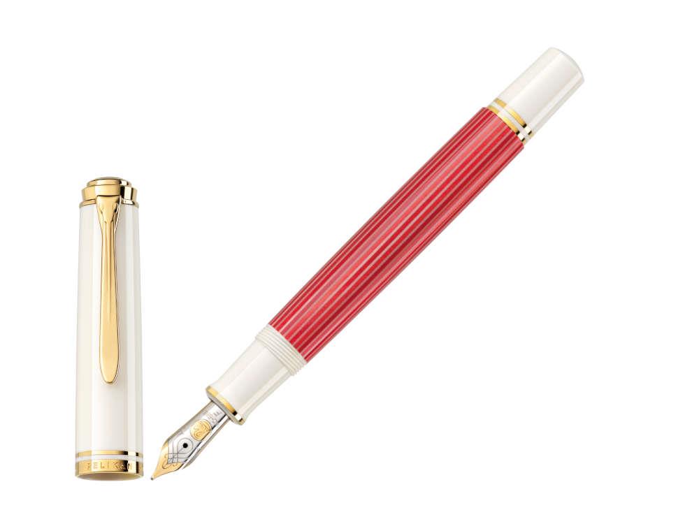 Pelikan Souverän M600 Red-White Fountain Pen, Special Edition, 823111