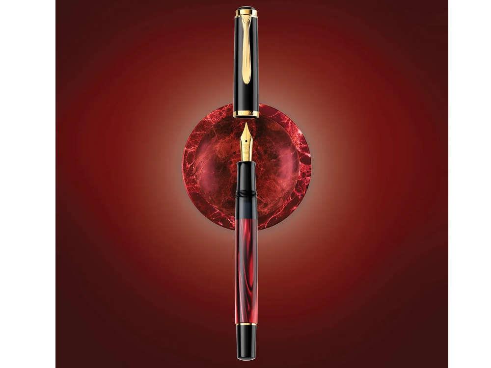 Pelikan M200 Marbled Red Fountain Pen, Special Edition, 827379