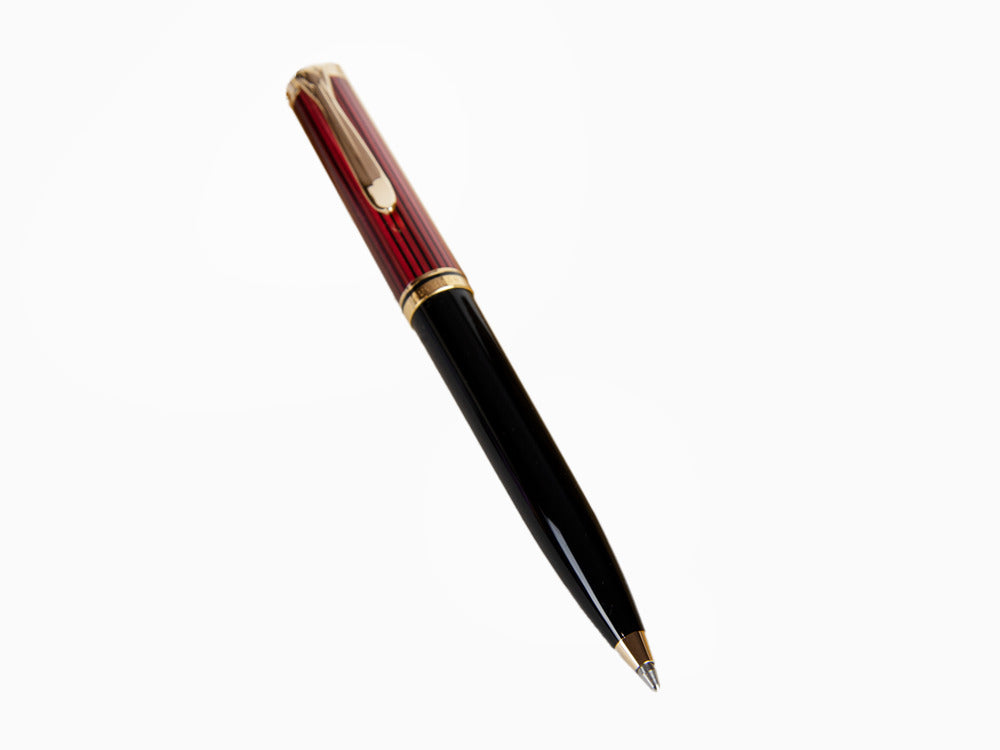 Pelikan K600 Ballpoint pen, Black and red, Gold trim, 928937