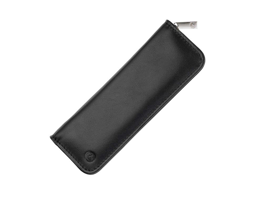 Pelikan 2 Pen Case Nappa Leather Black Zip 958017