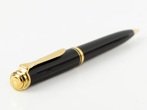 Pelikan K800 Ballpoint pen, Black Resin, Gold trim, 996983