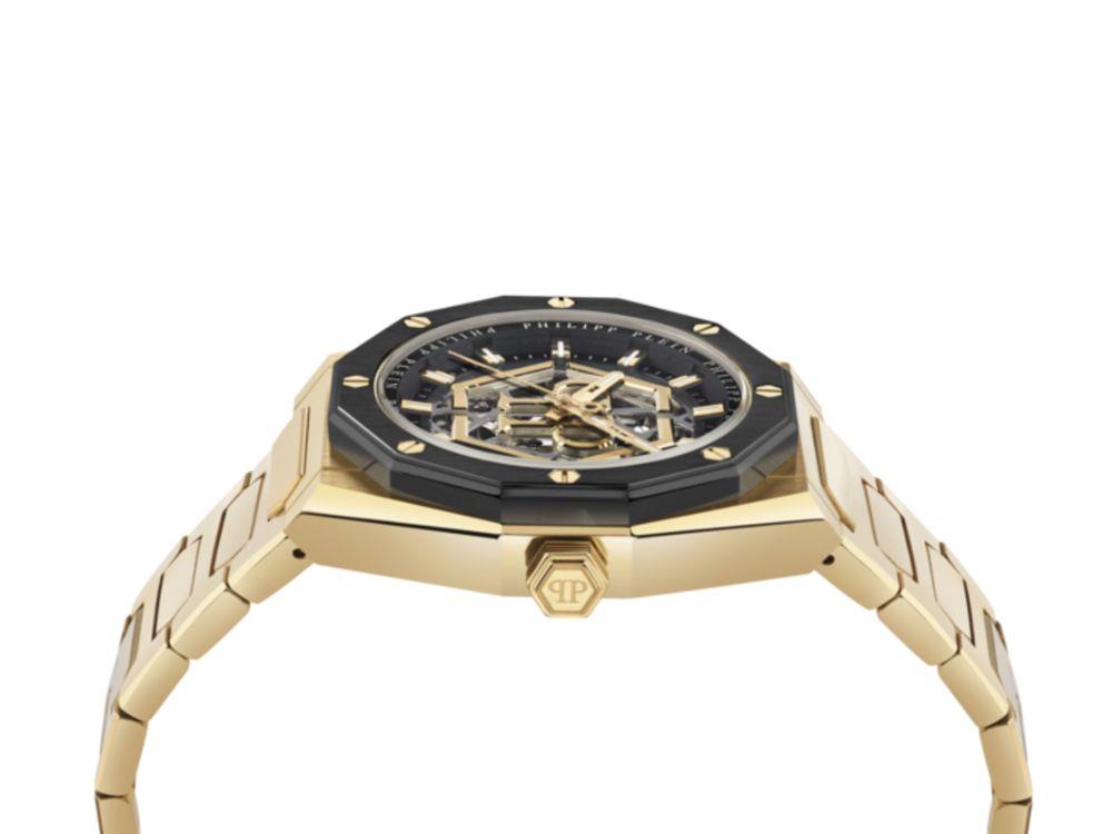 Philipp Plein Deluxe Automatic Watch, Black, 44 mm, Mineral crystal, PWAHA0226