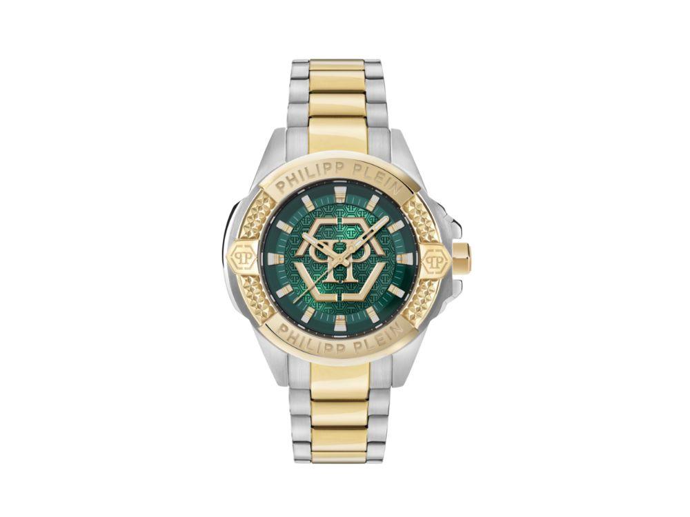 Philipp Plein Majesty Quartz Watch, Green, 45 mm, Mineral crystal, PWBHA0626