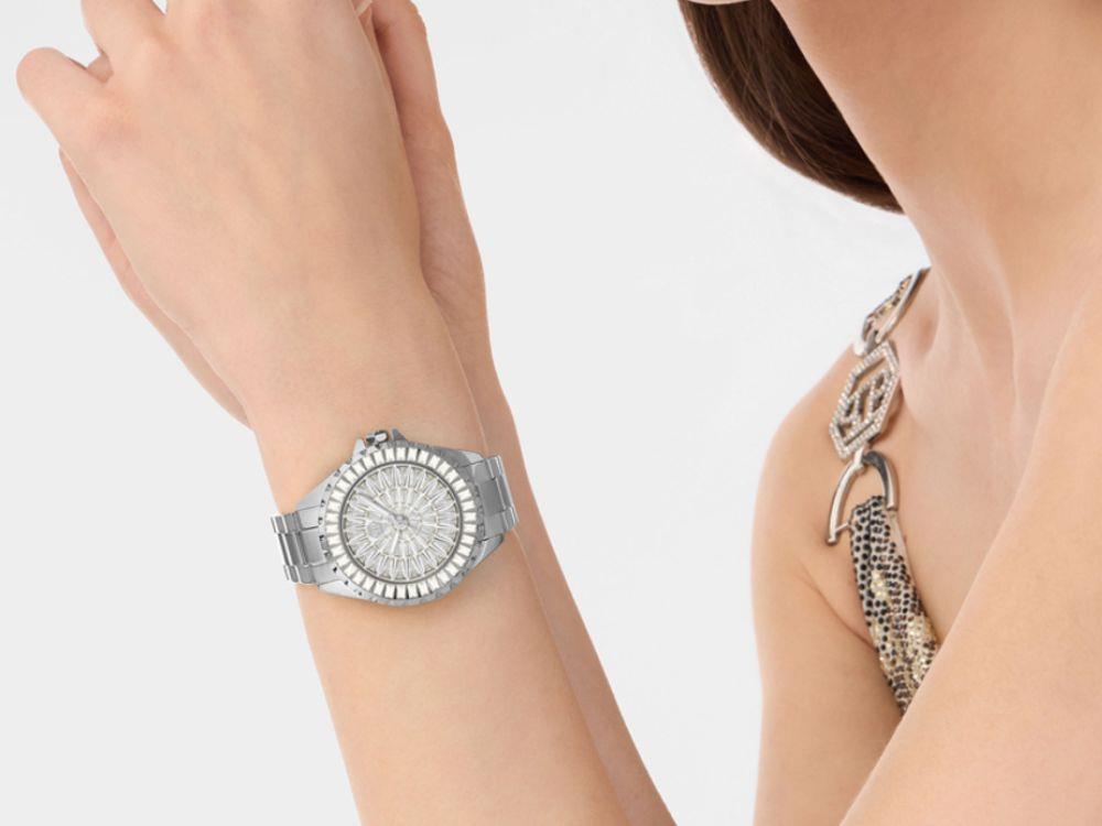 Philipp Plein Heaven Quartz Watch, Silver, 34 mm, Mineral crystal, PWEHA0326