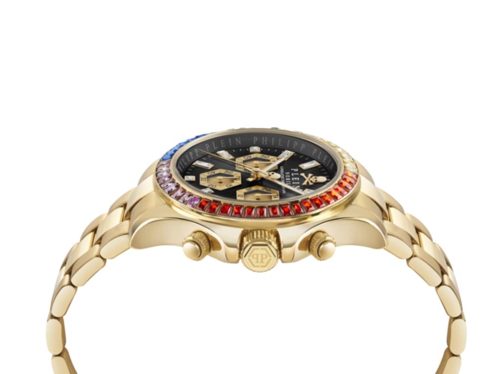 Philipp Plein Nobile Chrono Quartz Watch, 43 mm, Mineral crystal, PWGHA0626