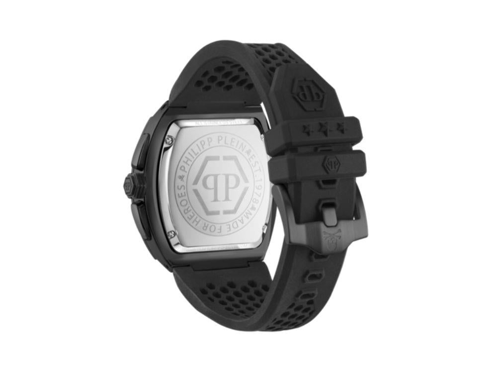 Philipp Plein The Hexagon Chrono Phantom Quartz Watch, Black, PWHHA0326
