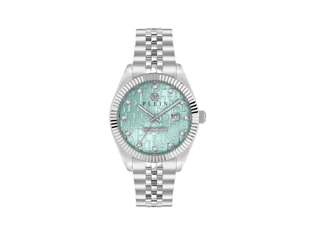 Philipp Plein Date Superlative Quartz Watch, Blue, 41mm, PWMFA0225