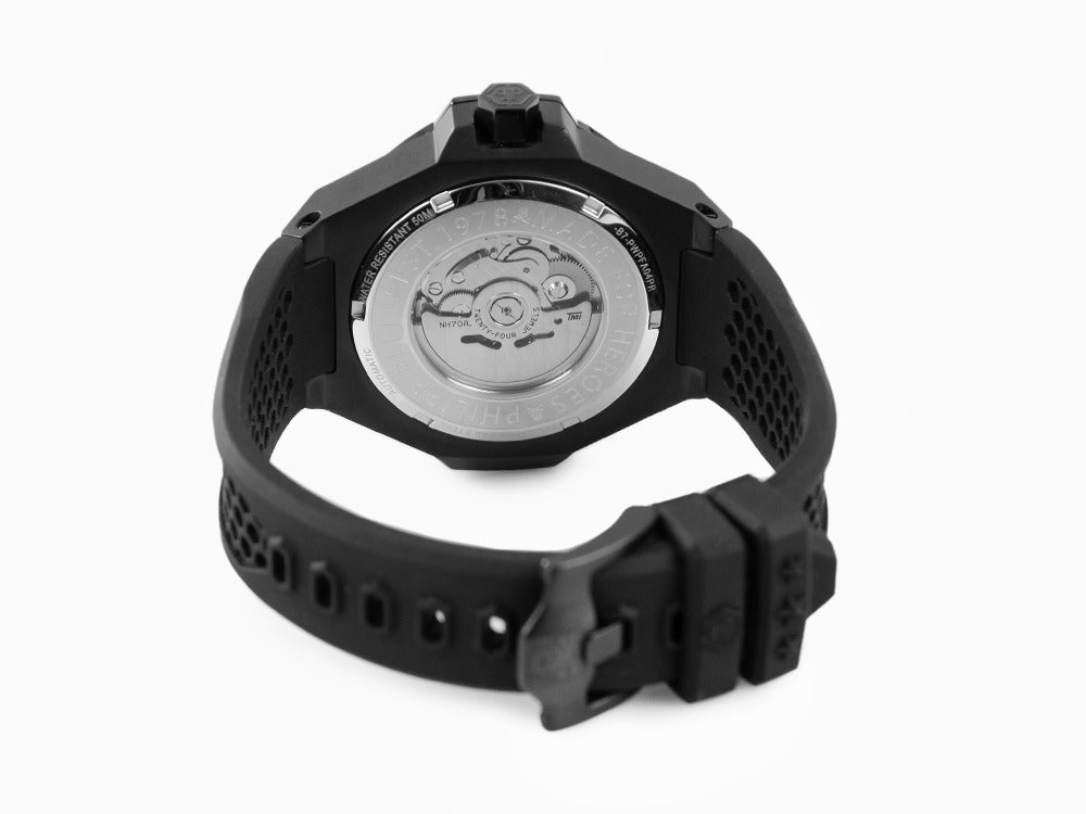 Philipp Plein Skeleton Royal Automatic Watch, PVD, Black, 46 mm, PWPFA0424
