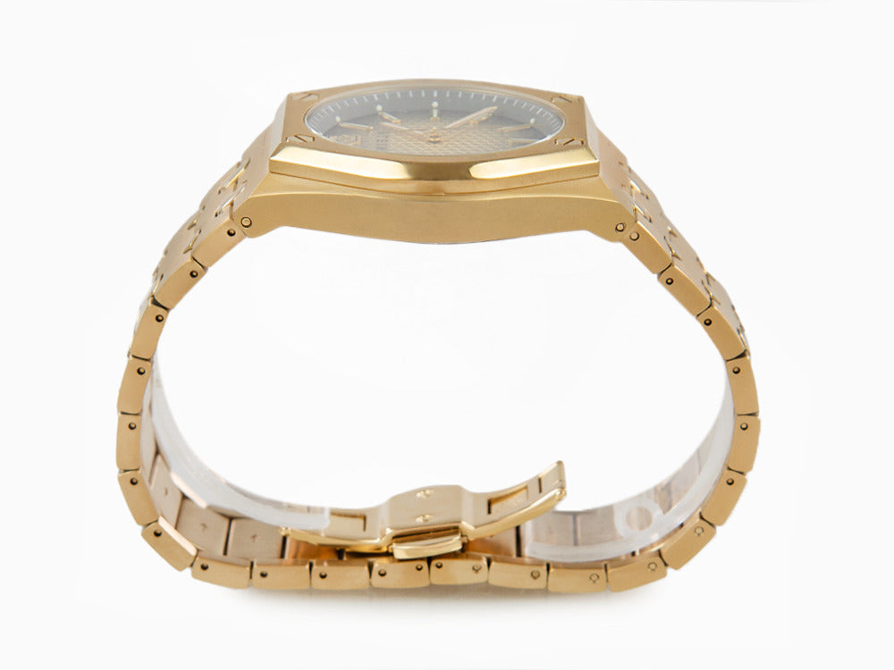 Philipp Plein Extreme Gent Quartz Watch, PVD Gold, Brown, 43 mm, PWPMA0324