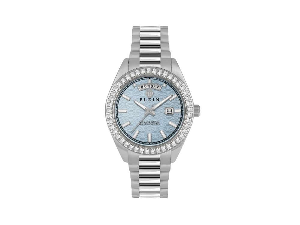 Philipp Plein Date Superlative Quartz Watch Blue 42 mm PWPNA0524 Iguana Sell UK