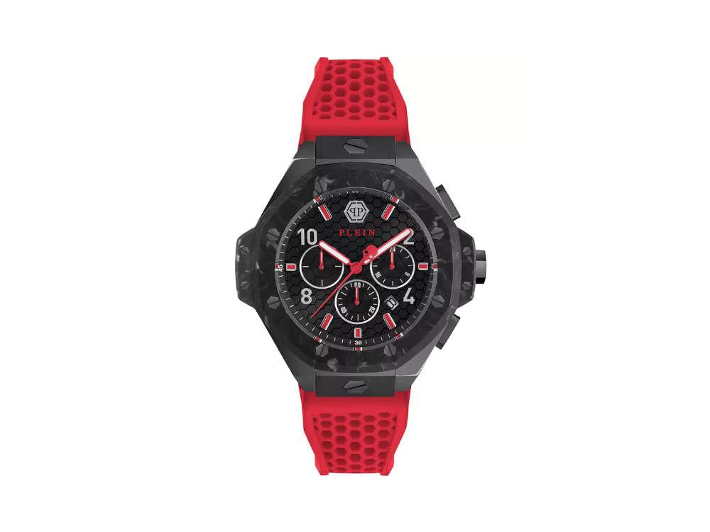 Philipp Plein Chrono Royal Quartz Watch, PVD, Black, 46 mm, PWPRA0724