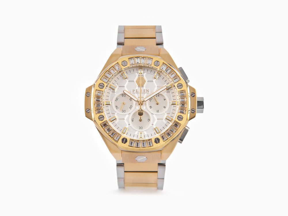 Philipp Plein Plein Chrono Royal Quartz Watch, PVD Gold, 42 mm, PWPSA0324