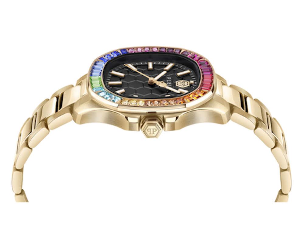 Philipp Plein Spectre Lady Quartz Watch, Black, 38 mm, PWTAA1224